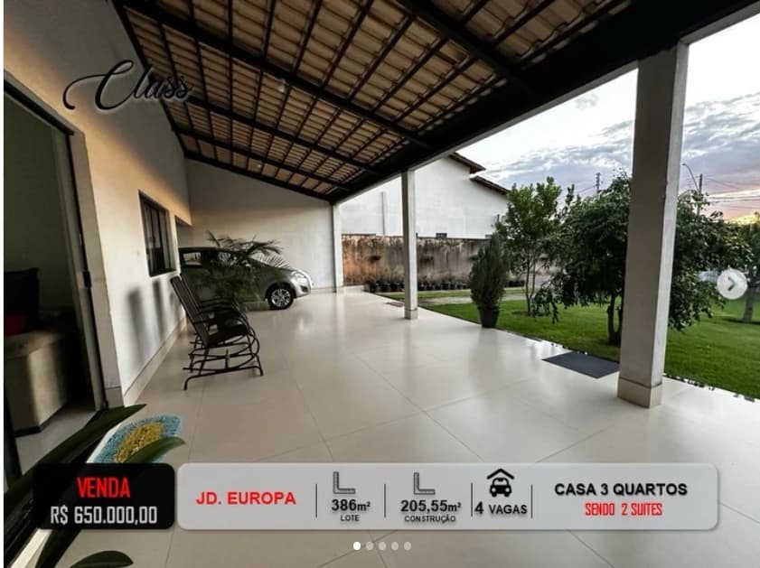 CASA TÉRREA JARDIM EUROPA GO