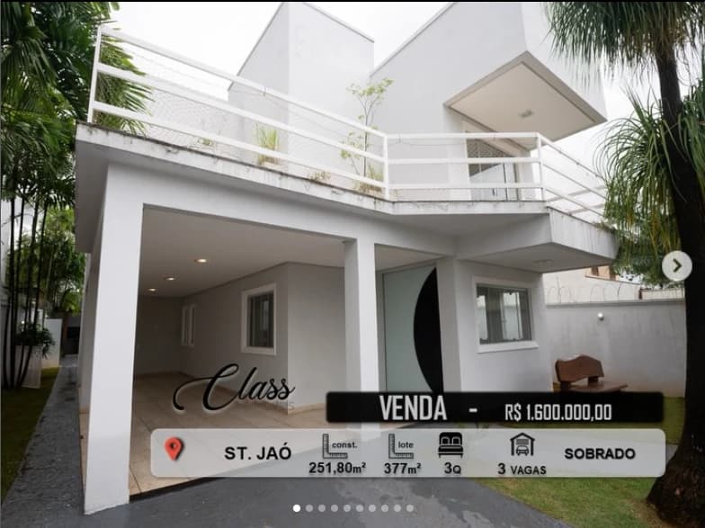 SOBRADO À VENDA – SETOR JAÓ | GOIÂNIA – GO